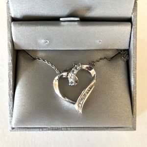 SALE! 50% Off! Zales Heart Necklace with Diamonds